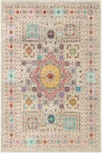 Frenda Home Fas Kapısı Desenli Yıkanabilir Pamuk Taban Halı  KREM 80X300 - 1