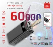Sprange SR-P8 60.000 Mah Led Göstergeli Işıklı 4 Portlu Powerbank - 5