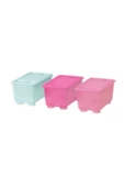 Glıs Kapaklı Kutu Pembe-turkuaz 17x10 Cm 3 Parça - 1