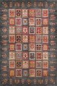 Frenda Home Binbirgece Pamuk Taban Yıkanabilir Dijital Baskılı Halı  GRİ 120X180 - 2
