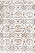Vintage Desen Pamuk Taban Yıkanabilir Halı  BEYAZ 80X150 - 1