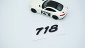 DK Tuning Porsche 718 Bagaj 3M 3D Siyah ABS Yazı Logo Amblem thumbnail 3