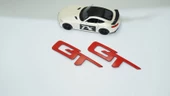 DK Tuning GT Mustang Shelby Kırmızı ABS Yazı Logo Arma Seti thumbnail 4