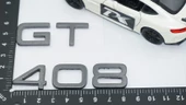 DK Tuning Peugeot 408 GT Bagaj 2022+ Koyu Gri ABS Logo Amblem Seti - 2