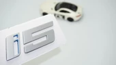 DK Tuning i5 Bagaj Gri ABS 3M 3D Yazı Logo Bmw İle Uyumlu - 1