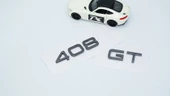 DK Tuning Peugeot 408 GT Bagaj 2022+ Koyu Gri ABS Logo Amblem Seti - 4