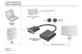 DIGITUS DA-70473 VGA+SES (3,5mm) => HDMI ÇEVİRİCİ Giriş:VGA+Ses(3,5mm) => Çıkış:HDMI (Kablolu, 15cm) - 6