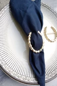 6 Adet Gold Metal Nal Peçete Yüzüğü - 2