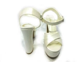 Çarıkçım 12 cm Topuklu Platformlu Kadın Ayakkabı Sedef 114 85 - 5