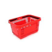 22 Lt Plastik Alışveriş Sepeti - Market El Sepeti  Kırmızı - 1