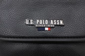 Plevr 9508 Us Polo Assn Siyah Suni Deri Unisex Postacı Çanta thumbnail 6