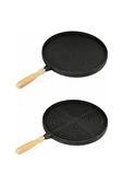 Altunay Hamarat Çift Taraflı Granit Kaplı 35 Cm Döküm Gözleme-grill Tava - 1