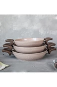 gülsan Safran 3 Parça Granit Tava Seti Sahan Set - 4