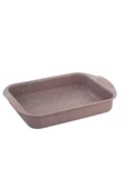 OMS Granit Dikdörtgen Fırın Tepsi 35x27cm Gri Renk - 1