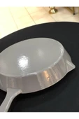 Schafer Gri Guss Chef Demir Döküm 28 cm Yuvarlak Izgara Tava thumbnail 2