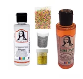 Slime Seti Turuncu Renk 70 ML Renkli Slaym Südor Sılaym Seti 70 ML Slime Borax thumbnail 1