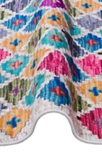 Frenda Home Kilim Desen Pamuk Taban Baskılı Halı  KREM 160X230 - 3