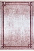 Çerçeve Desen Pamuk Taban Dijital Baskılı Halı  VİZON 100X300 - 1