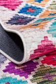 Frenda Home Kilim Desen Pamuk Taban Baskılı Halı  KREM 160X230 - 4