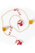 Yılbaşı Noel Baba Zincir Garland Süs 100 cm - 2