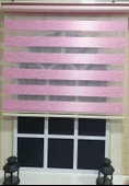 Lux Bambu Stor Zebra Perde Fuşya Pembe Etek Dilimli  STB 400 V16  Pembe 80 x 200 - 7