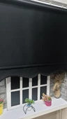 StorBurada Siyah Stor Perde Etek Dilimli STB-5322  Siyah 130 x 200 - 4