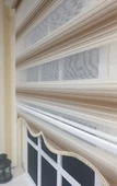 Zebra Stor Plise Renk Geçişli Açık Kahve Etek Dilimli STB 483  Kahverengi 90 x 200 - 1