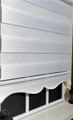 Pliseli Zebra Stor Perde Beyaz  Etek Dilimli STB480  Beyaz 160 x 260 - 2