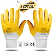 Maxsafety NIT-400 Nitril Kaplama Sanayi İş Usta Eldiveni 10/XL (6 ÇİFT) - 1
