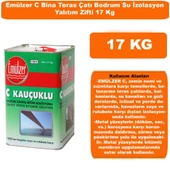 Emülzer C Kauçuklu Bina Teras Çatı Bodrum Su Yalıtım Zifti 17 Kg - 1