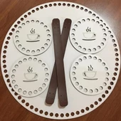 Ahşap Sepet Tabanı Oval Kahverengi ( 1 Adet ) - 3