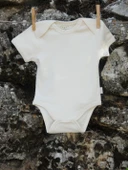 Naturaborn GOTS Organik Sertifikalı Kısa Kollu Bebek Body - 5