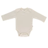 Naturaborn GOTS Organik Sertifikalı Uzun Kollu Kroşetalı Bebek Body - 5