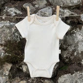Naturaborn GOTS Organik Sertifikalı Kısa Kollu Bebek Body - 6