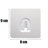 Kendinden Yapışkanlı Kapı Askılığı Duvar Banyo Mutfak Askısı GRİ thumbnail 6