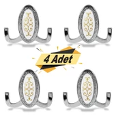 Seçil Vestiyer Duvar Askısı Dolap Elbise Askılığı Krom Metal Askı (4 ADET) thumbnail 1