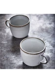 Gladelıg Kupa Bardak Çay Kahve Nescafe Bardağı Gri 37 Cl - 5