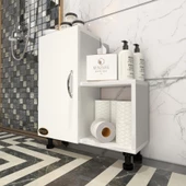 Kenzlife Banyo Dolabı Mihail Bahtin Byz 068*060*20 Çamaşır Mutfak Ofis Kitaplık Arkalıksız - 1