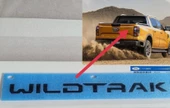 DK Tuning Ranger Wildtrak Bagaj Siyah ABS Yazı Logo Ford İle Uyumlu - 2