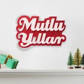 Yılbaşı Mutlu Yıllar Strafor Dekor Süs thumbnail 1