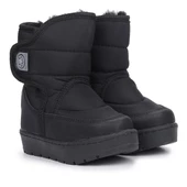 Kiko Kids Lp 70 Cırtlı Erkek/Kız Bebe Kar Bot Ayakkabı Siyah - 9