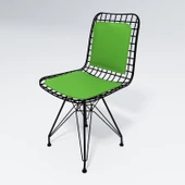 Knsz kafes tel sandalyesi 4 lü mazlum syhyşl sırt minderli ofis cafe bahçe mutfak thumbnail 2