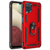 Galaxy M32 Kılıf Zore Vega Yüzüklü Standlı Zırh Kılıf thumbnail 4