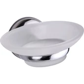 SAS Yuvarlak Havluluklu 5li Banyo Aksesuar Seti Kapaklı KROM thumbnail 5