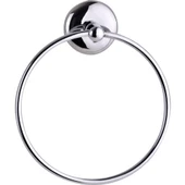 SAS Yuvarlak Havluluklu 5li Banyo Aksesuar Seti Kapaklı KROM thumbnail 3