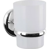 SAS Yuvarlak Havluluklu 5li Banyo Aksesuar Seti Kapaklı KROM thumbnail 4