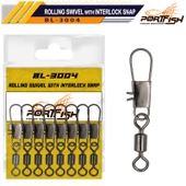 Portfish BL-3004 Bilyalı Fırdöndülü Klips - 1