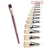 Yağlı Boya Fırçası 00 Numara Samur Akrilik Boya Fırça No:0 Yatsı Uç 1 Adet Yağlıboya Fırça - 1