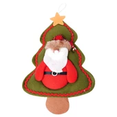 Yılbaşı Çam Ağacı Noel Baba Dekor Süs 16x24 cm - 1