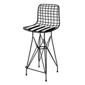 Knsz orta boy tel bar sandalyesi 1 li mağrur syhtuan 65 cm oturma yüksekliği mutfak bahçe cafe ofis thumbnail 1